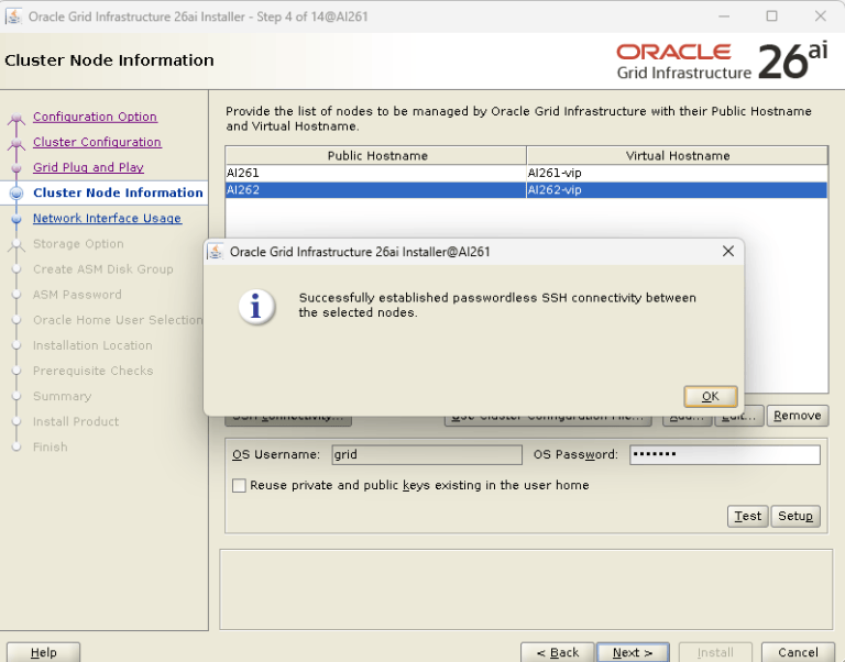 Step-by-Step: Installing Oracle 26ai RAC Database on Linux Using VMware ...
