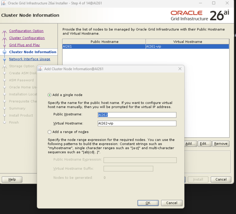 Step-by-Step: Installing Oracle 26ai RAC Database on Linux Using VMware ...
